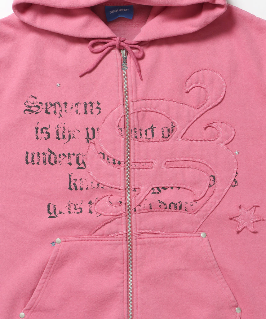 SEQUENZ（シークエンズ）】SQNZ ZIP P/K / ジップパーカー 裏起毛