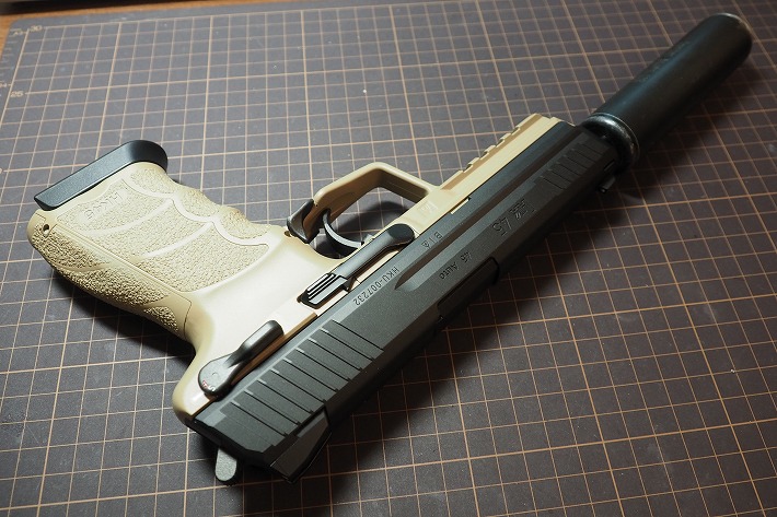 東京マルイ 電動HK45】ロングバレル化カスタムで初速が大幅アップしま