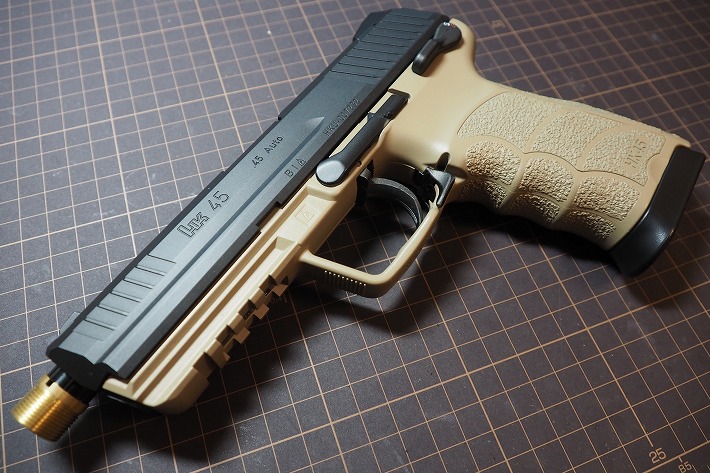 東京マルイ 電動HK45】ロングバレル化カスタムで初速が大幅アップしま