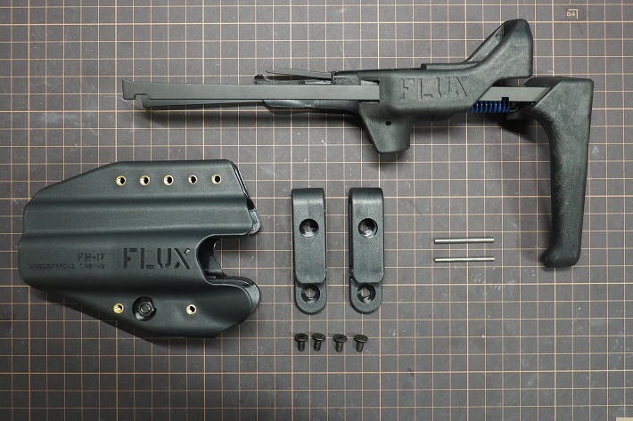 FLUX BRACE】グロック用 伸縮ストックとホルスターのレビューです