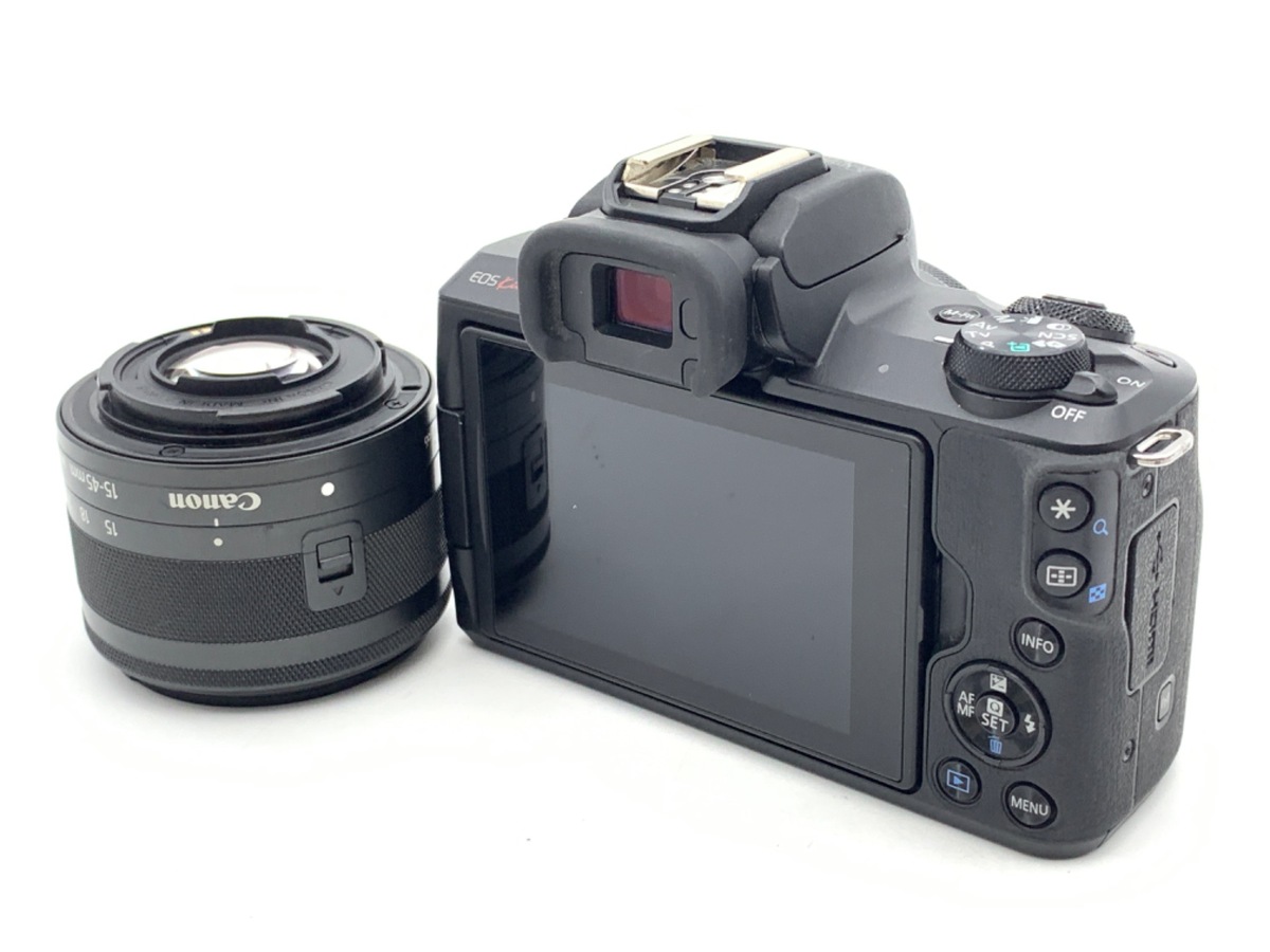 中古：B(並品)】キヤノン EOS Kiss M ダブルレンズキット ブラック