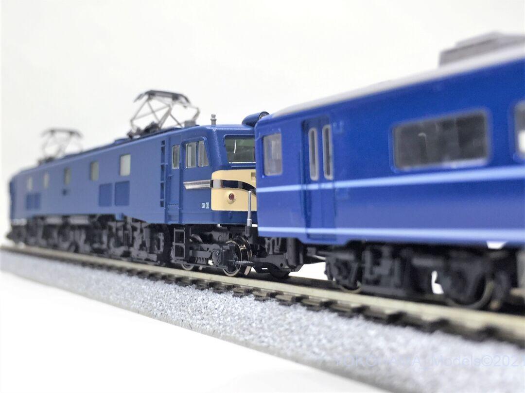 EF58 後期形大窓ブルー 入線です。KATO 3020-1 | NGaugeJP - 横濱模型