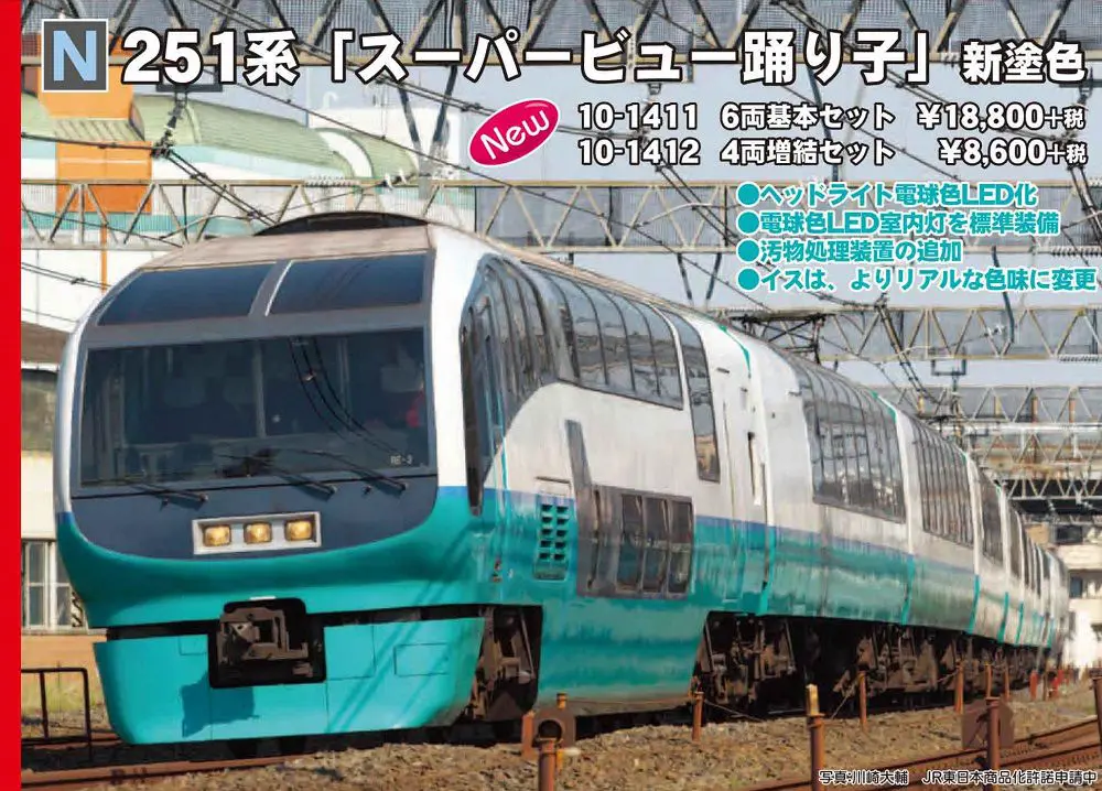 KATO 10-1412 251系「スーパービュー踊り子」新塗色 4両増結セット