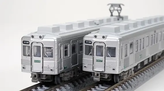 鉄コレ】南海電気鉄道6000系（なつかしのステンレス無塗装） 2両セット