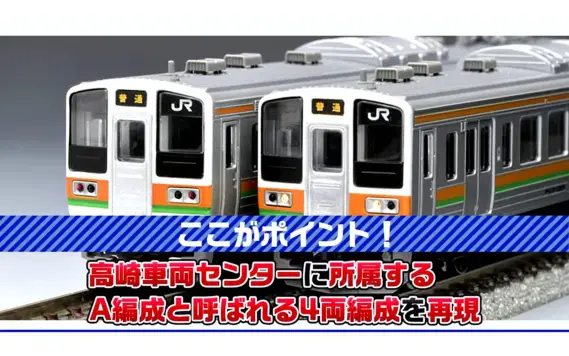 JR 211-3000系近郊電車(高崎車両センター・4両編成)セット 2026年4月