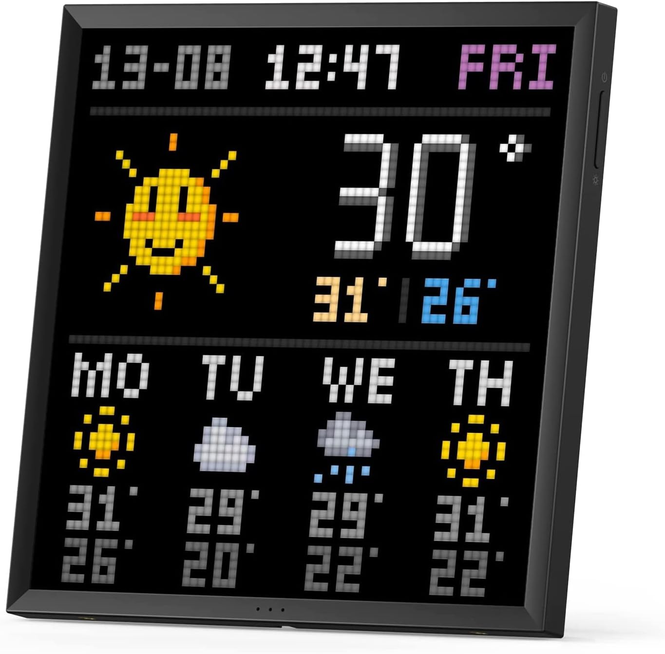 明日の天気を常時表示して手軽にチェックできるデジタルフレーム