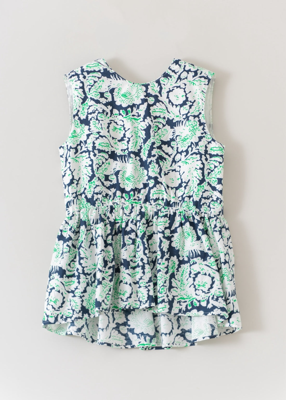 Poplin Botanical Print Sleeveless Top | Pasand by ne Quittez pas