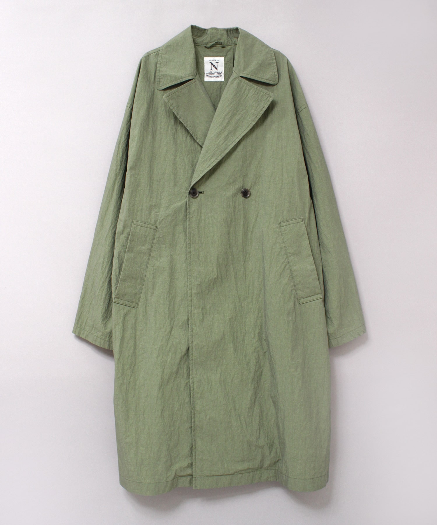 C0782 C/Nワッシャーライトオーバーコート(F チャコールグレー