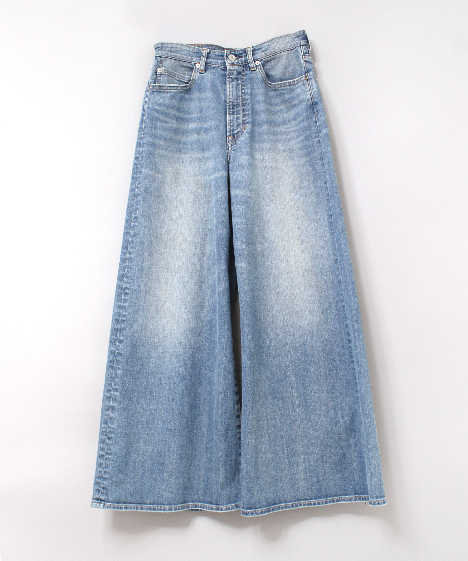 R4090 ストレッチデニムスーパーバギー(S ブラック): パンツ - RNA