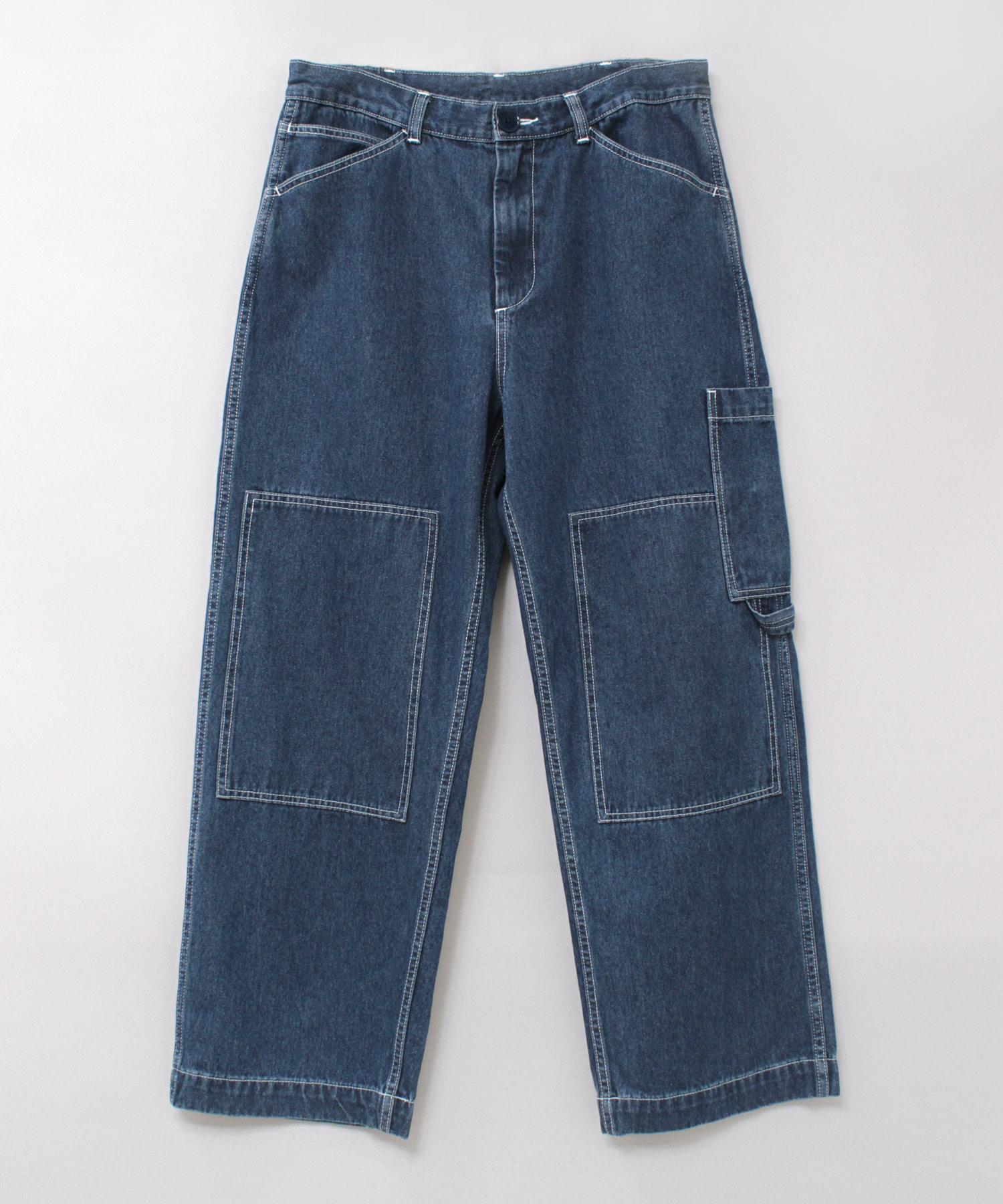 R4292 スクエアパッチワークパンツ(M インディゴブルー): パンツ - RNA