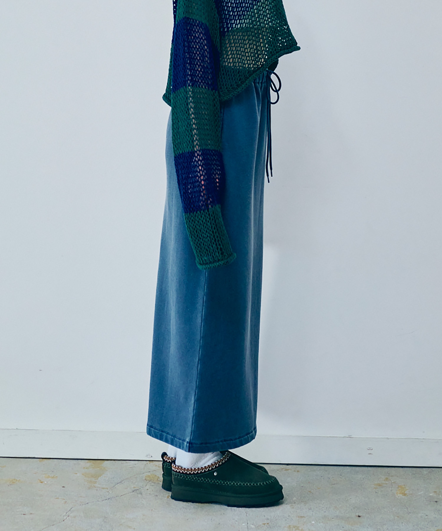 G1093 YEAHピグメントロングスカート(M ブラウン): スカート - RNA