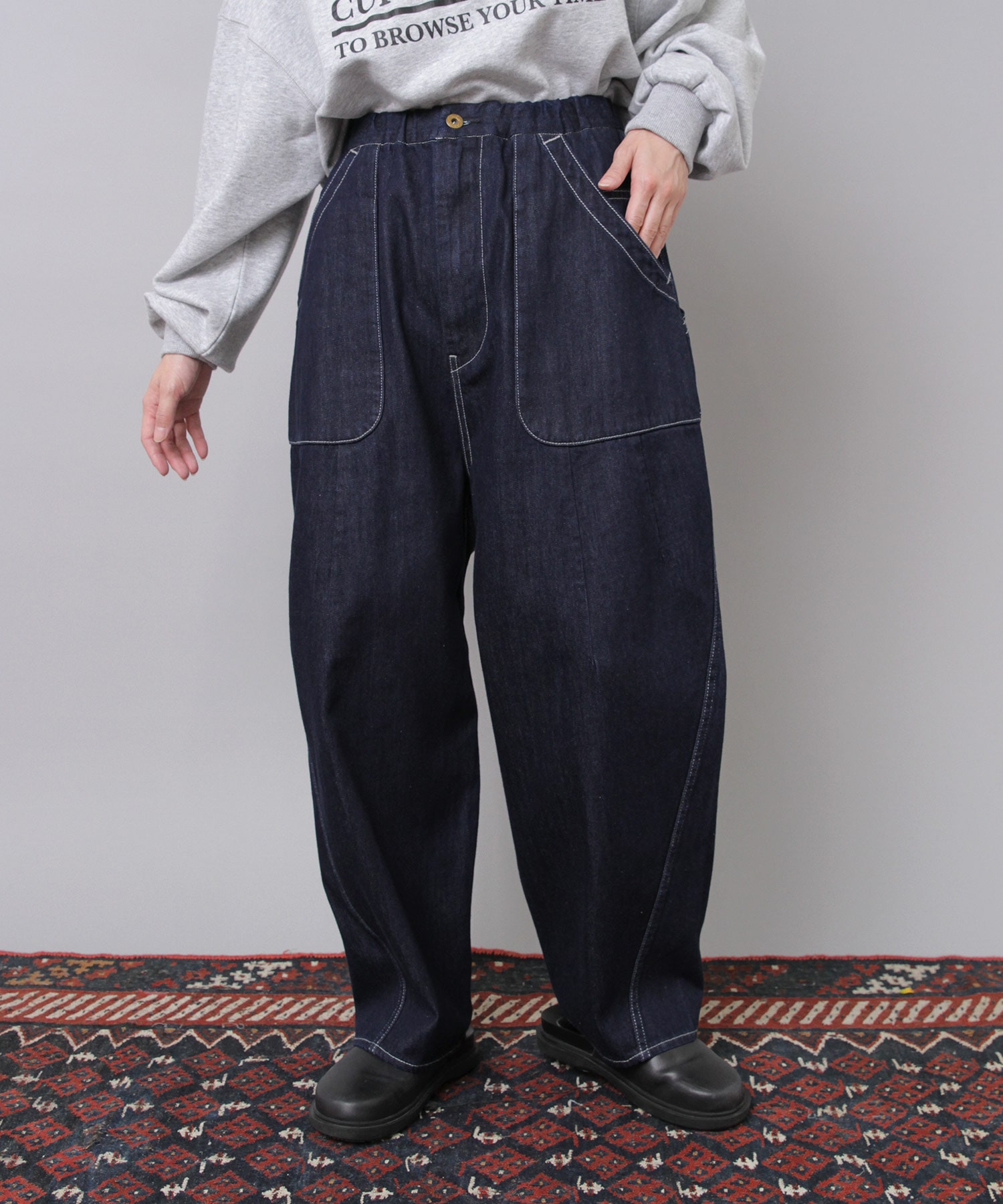 R4387 コックさんの8ポケットアトリエパンツ(F チャコール): パンツ