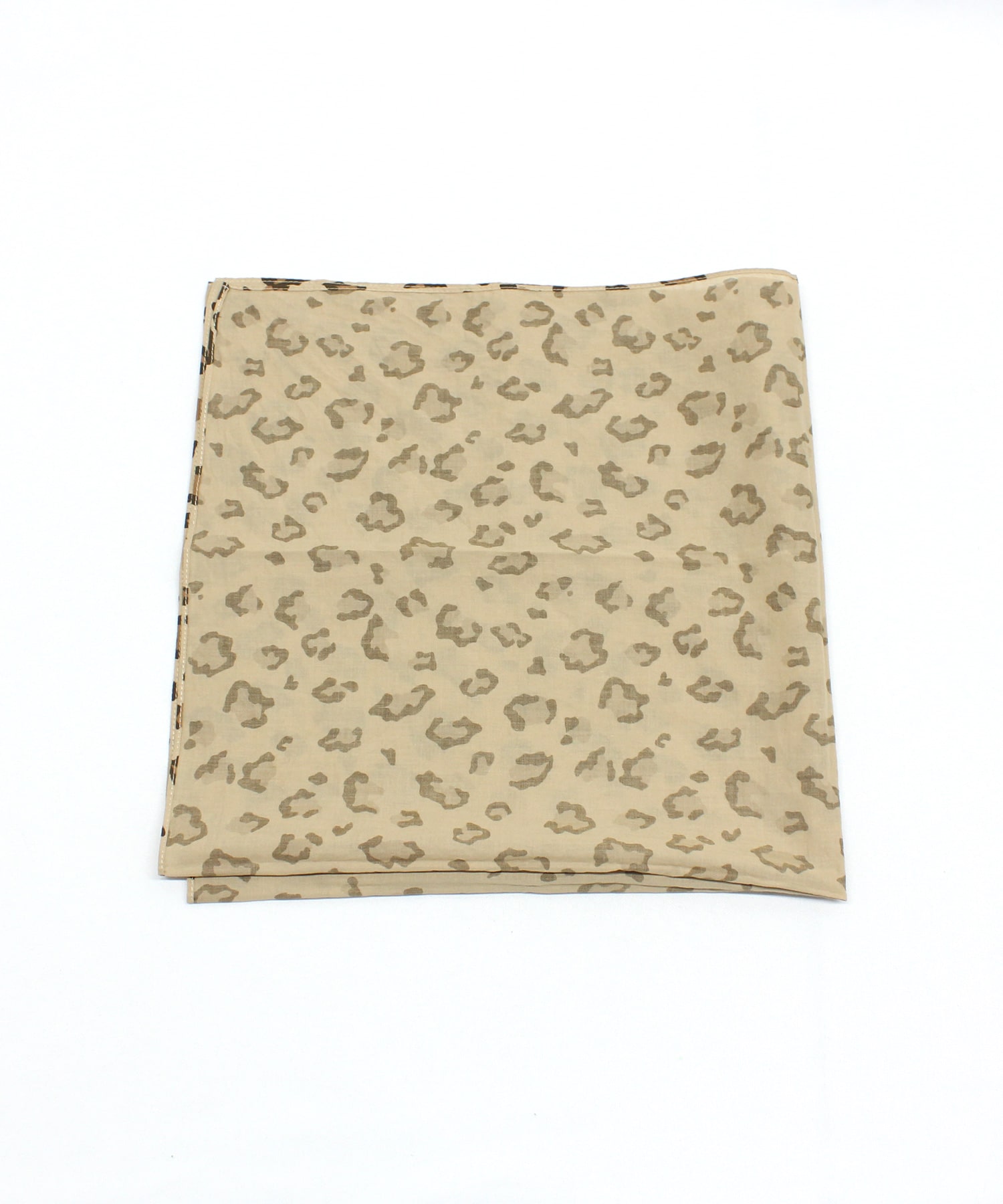 E5148 レオパードBIGバンダナ(F ベージュ): ファッション雑貨 - RNA