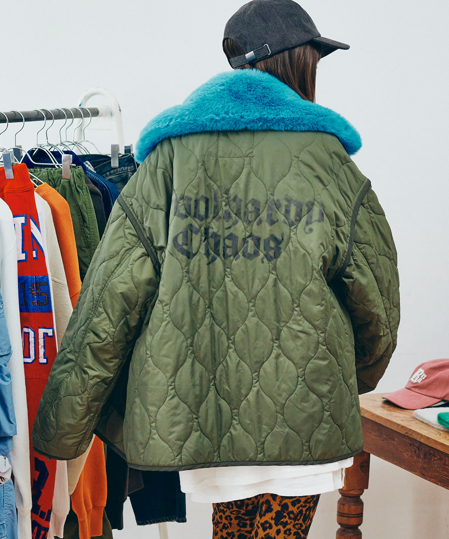 J2173 リメイクキルティングジャケット(M ネイビー): アウター - RNA