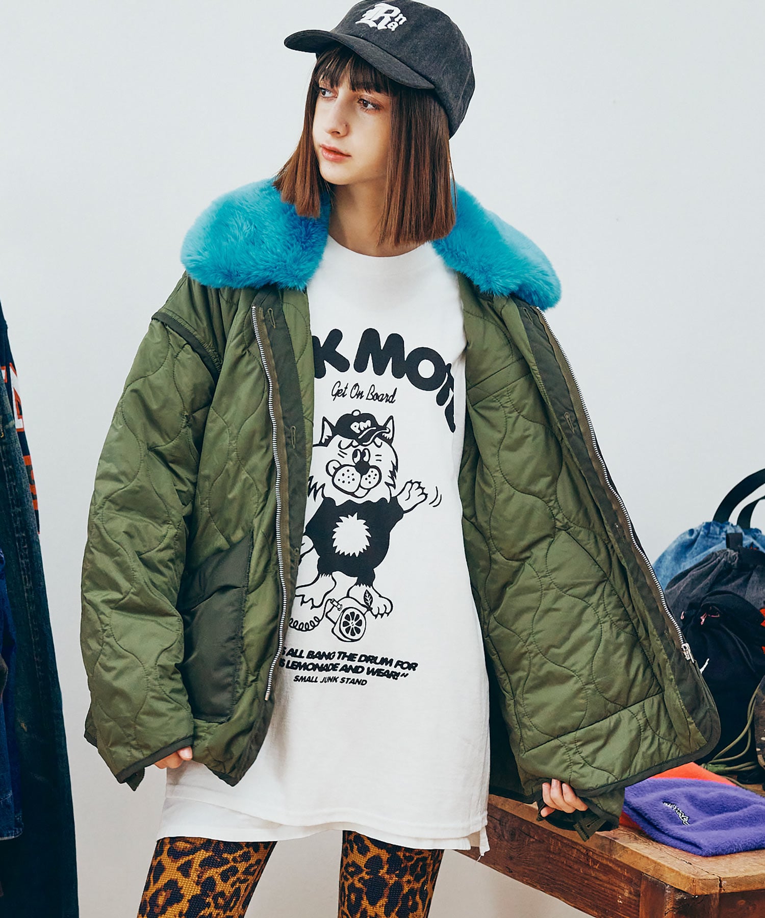 J2173 リメイクキルティングジャケット(M ネイビー): アウター - RNA