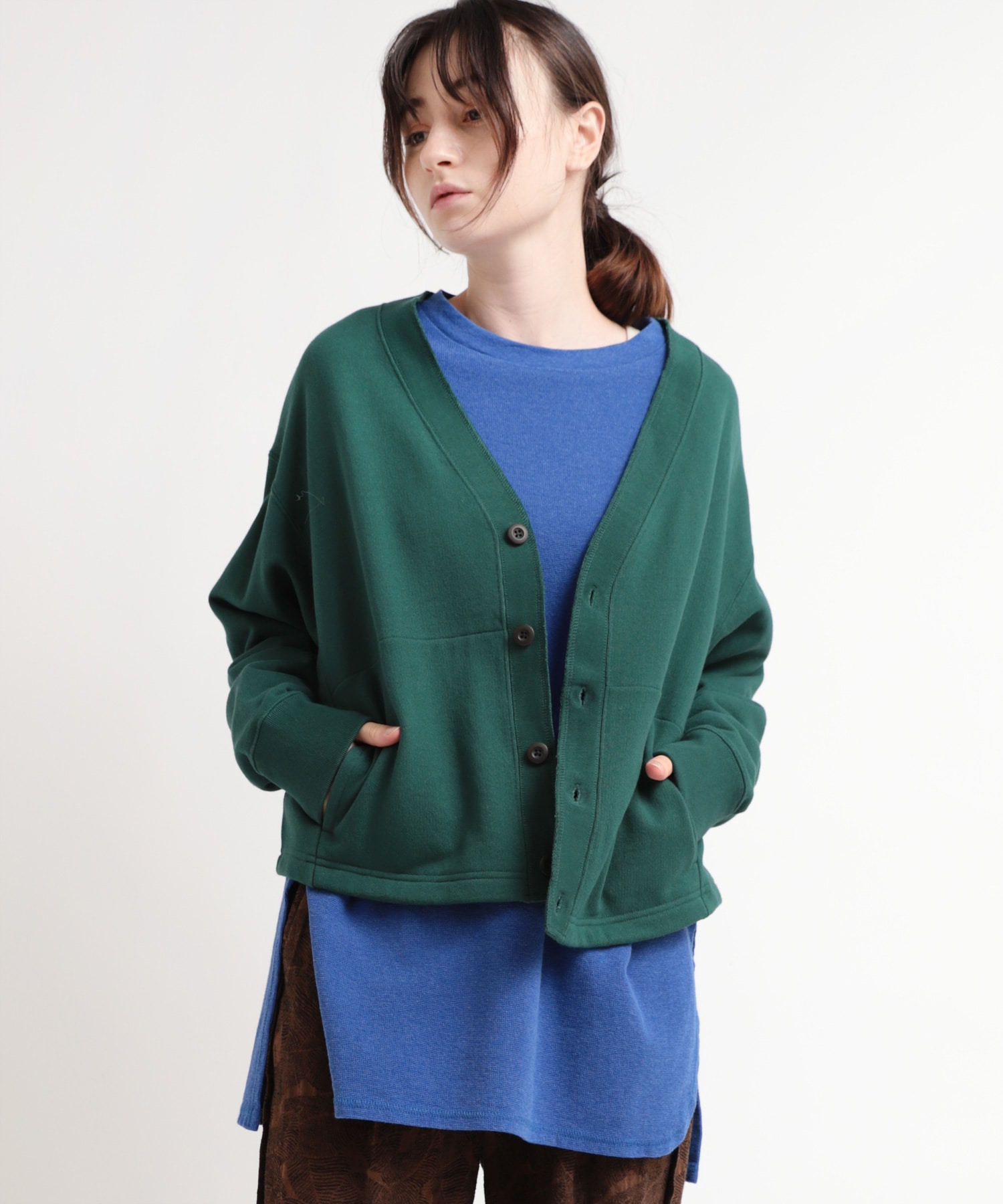 M1968 16/-OEスウェットカーディガン(M グリーン): トップス - RNA