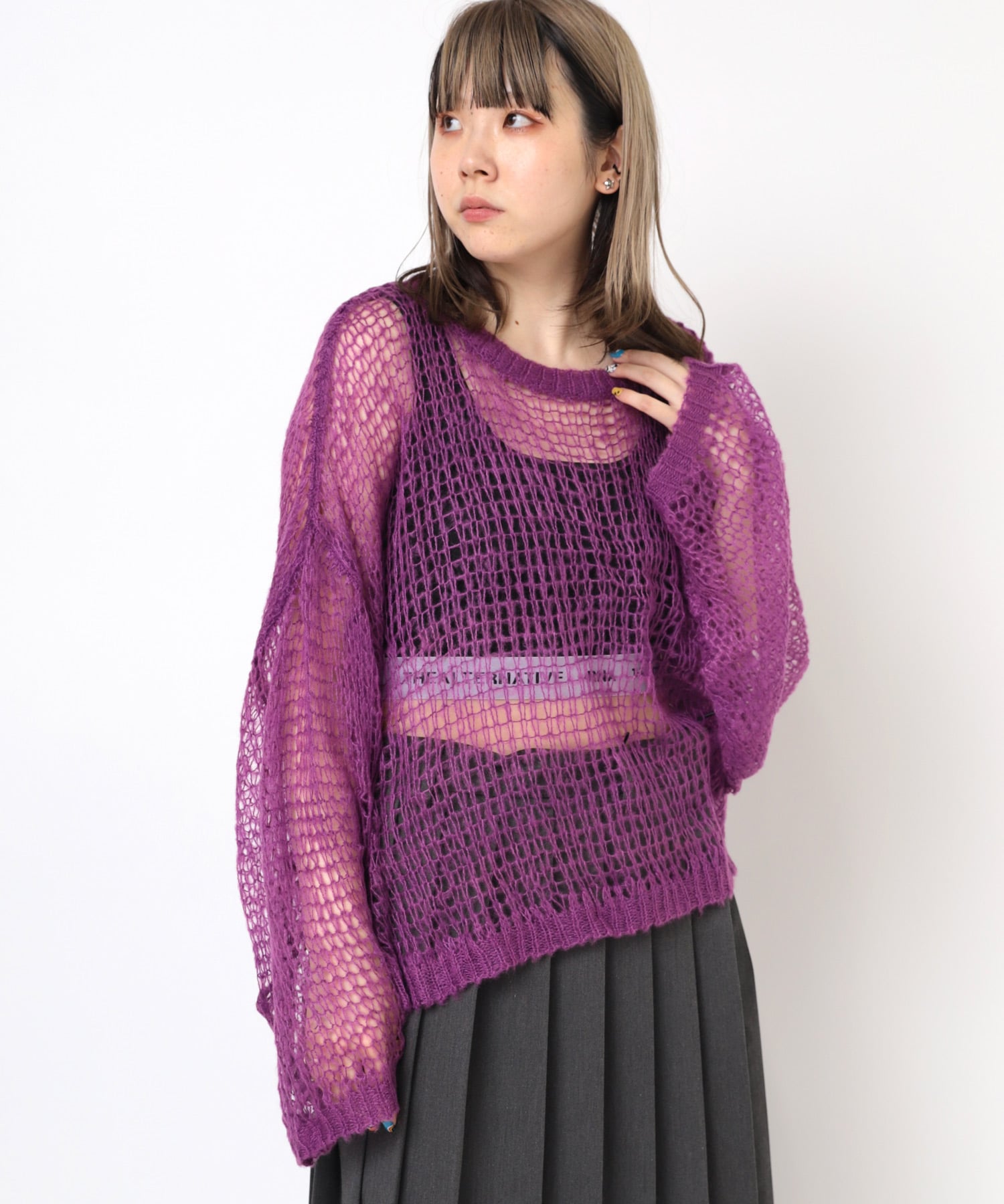 K2703 モヘアルーズプルオーバー(M ブラック): トップス - RNA ONLINE