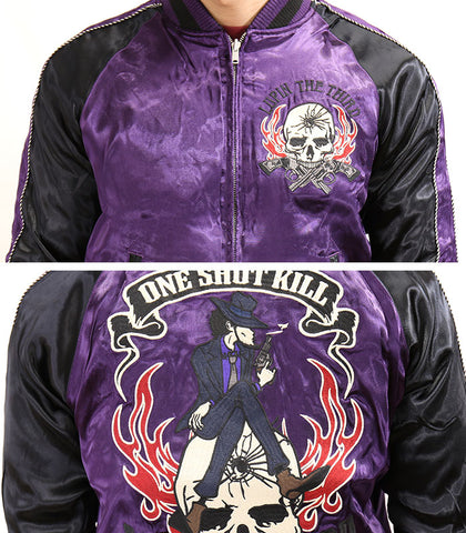 リバーシブルスカジャン ルパン三世 峰不二子＆次元大介 lu3b-2002