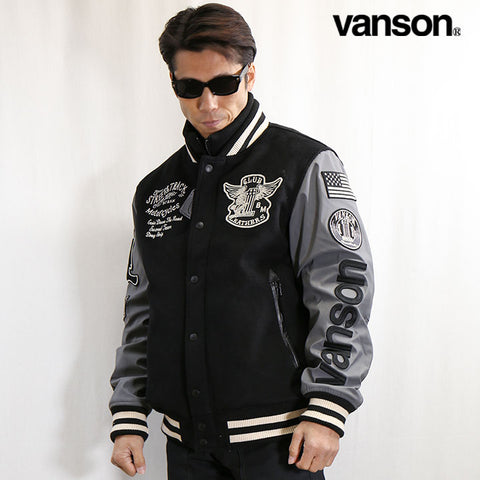 VANSON（バンソン）メルトンスタジャン フライングスター nvjk-2104