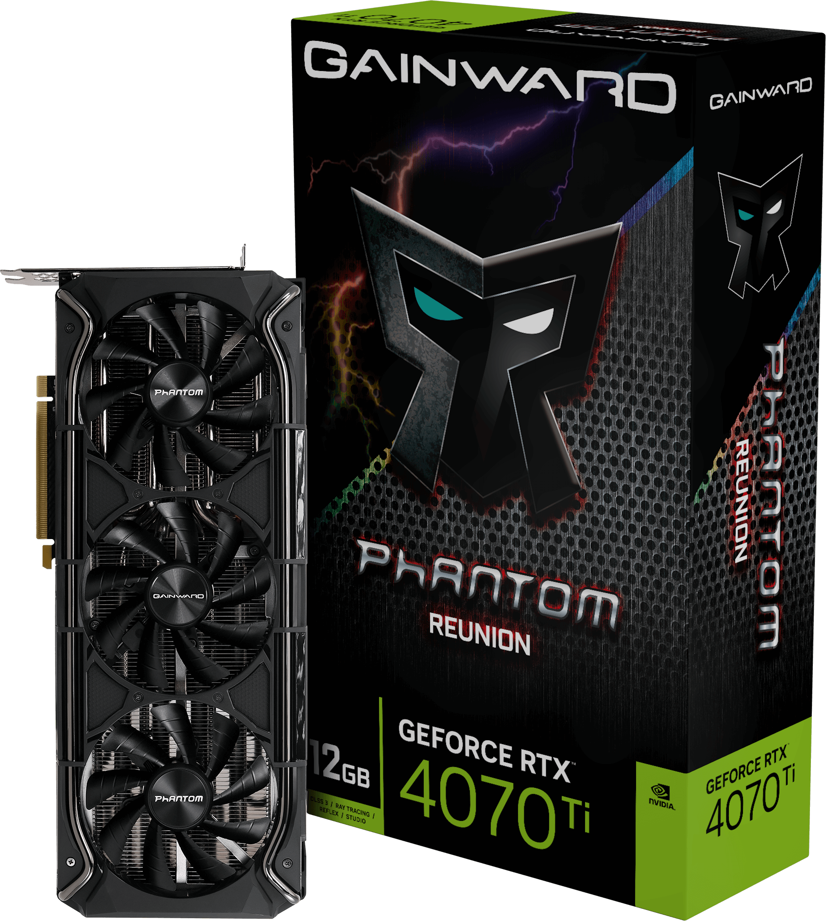 GAINWARD RTX 4070 Ti PHOENIX 12GB GDDR6X 192bit 3-DP HDMI - 株式