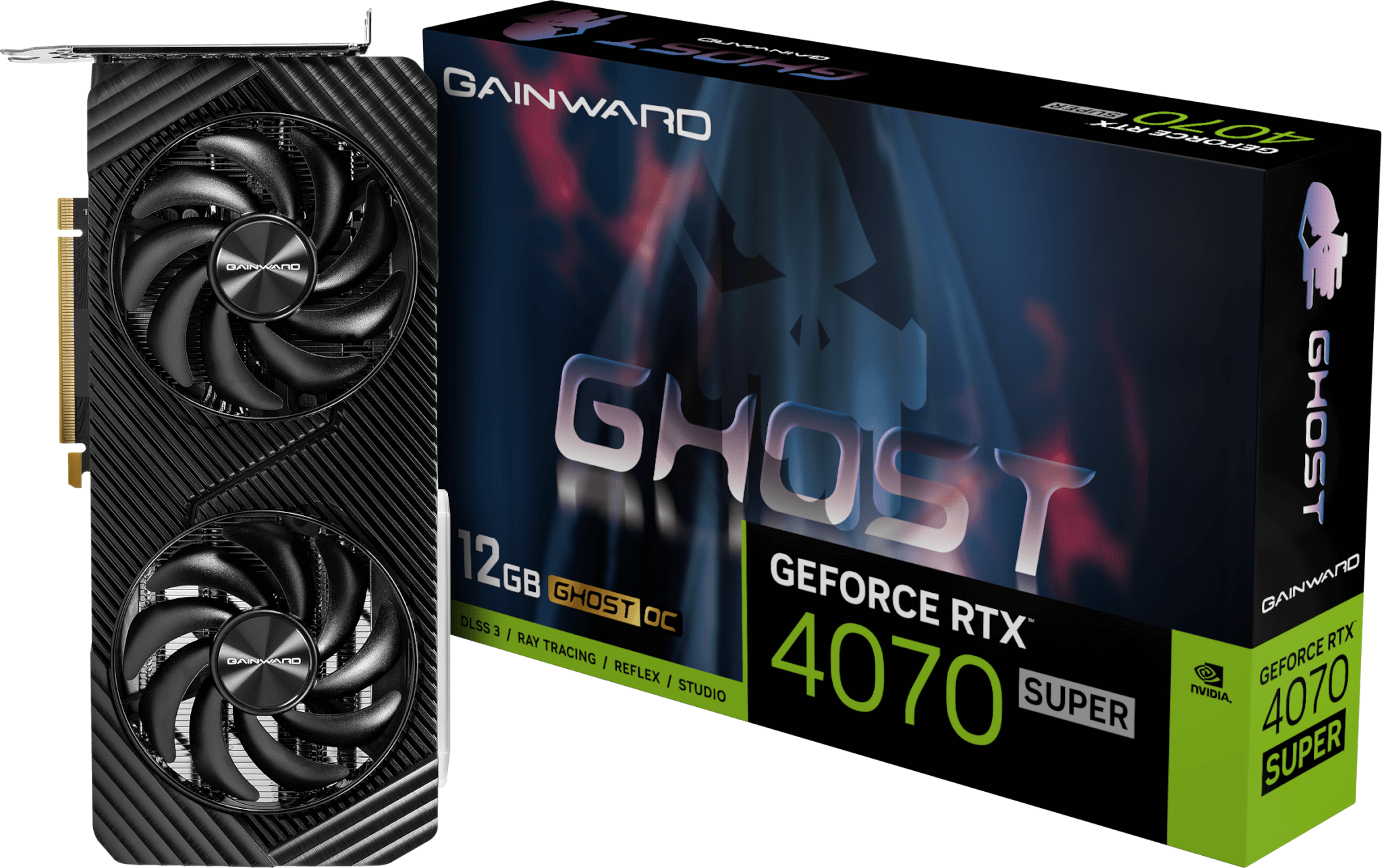 GAINWARD RTX 4070 SUPER GHOST OC 12GB GDDR6X 192bit 3-DP HDMI