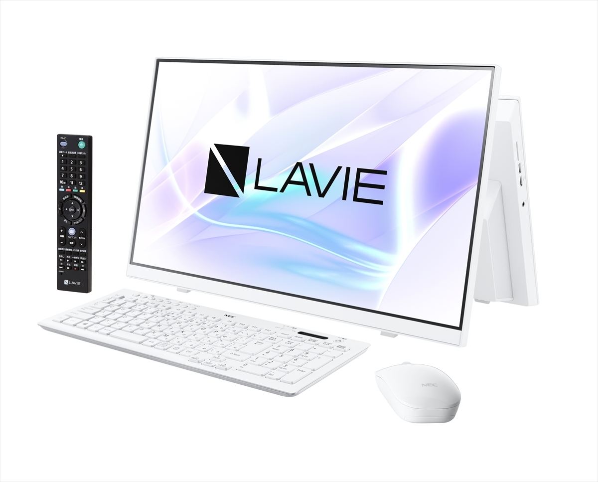 NEC、画面が震えて音を出す「LAVIE」デスクトップPC - 音声操作も進化