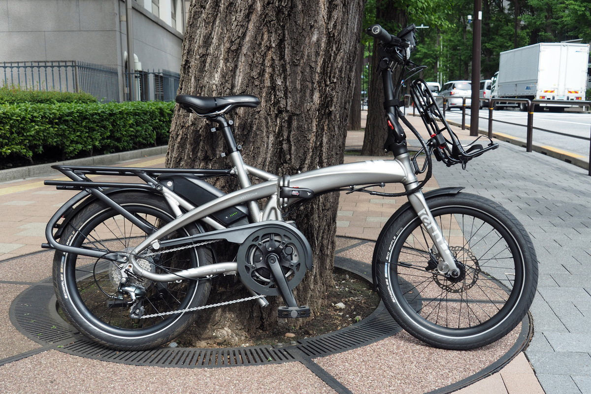 電動アシスト付きの折りたたみミニベロ「tern Vektron S10」に乗って