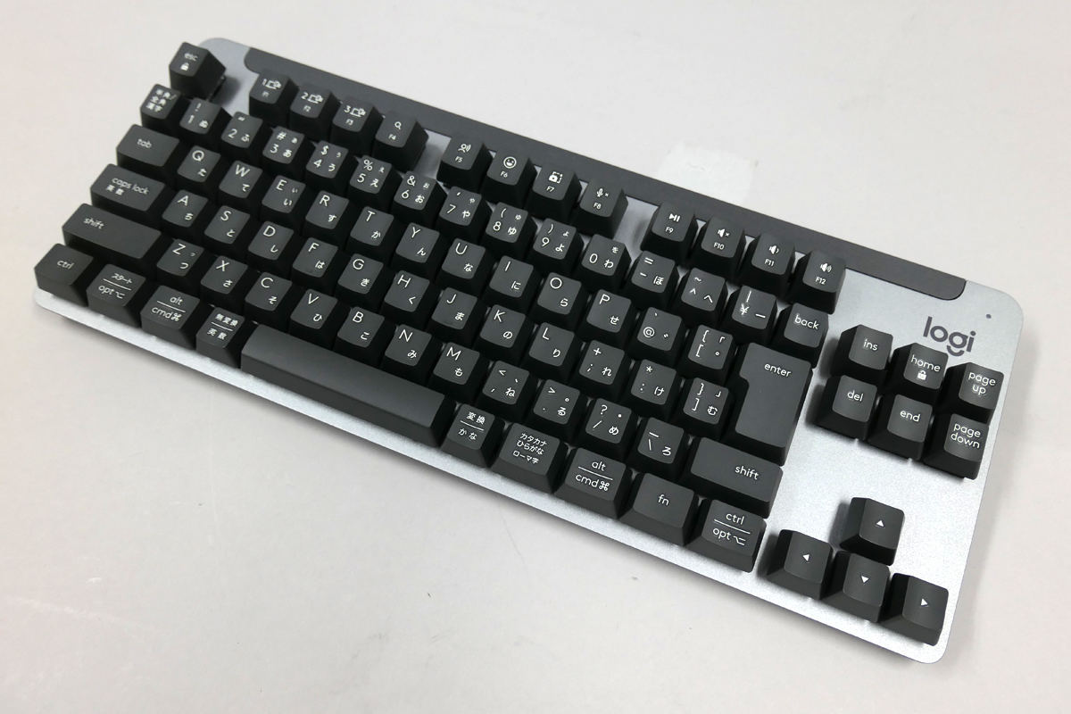 ロジクール、仕事に使える省スペース無線メカニカルキーボード「K855
