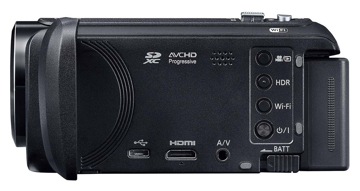 4K非対応で小型軽量、90倍ズームのフルHDビデオカメラ「HC-V495M