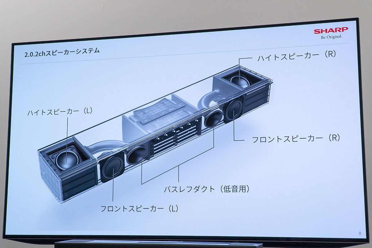 シャープ、約3万円で立体音響を手軽に楽しむ新サウンドバー - 幅52cmで