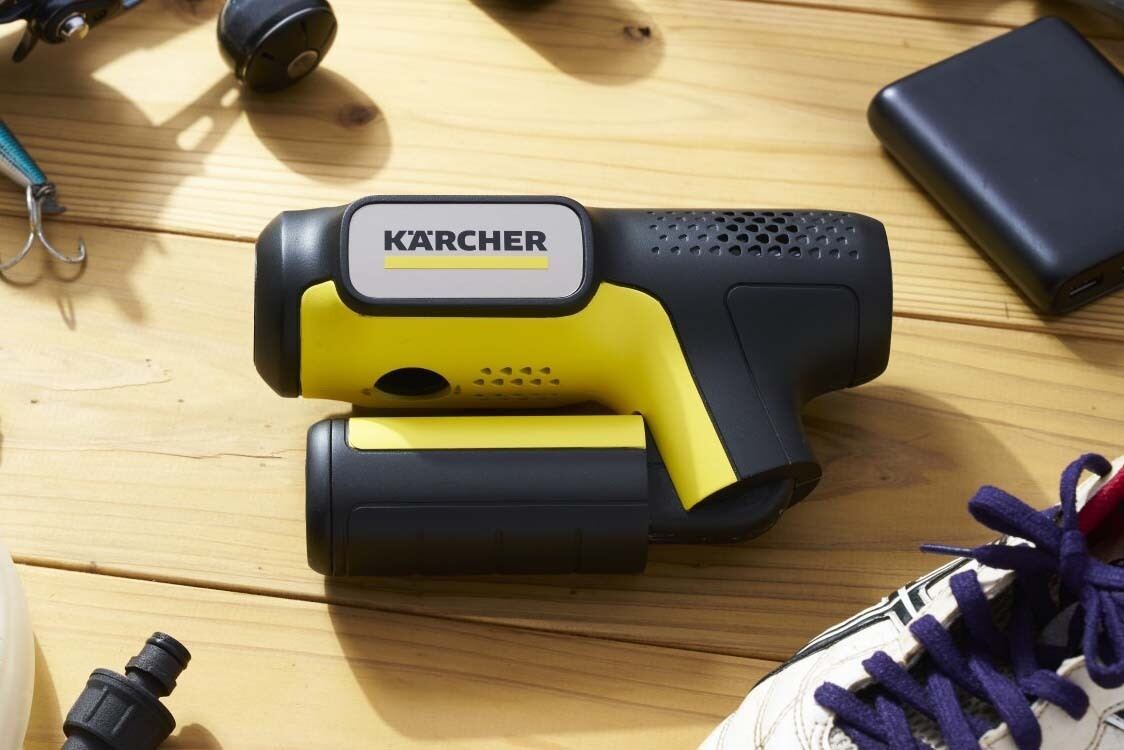ケルヒャー、手のひらサイズの高圧洗浄機「ハンディエア」の一般販売を