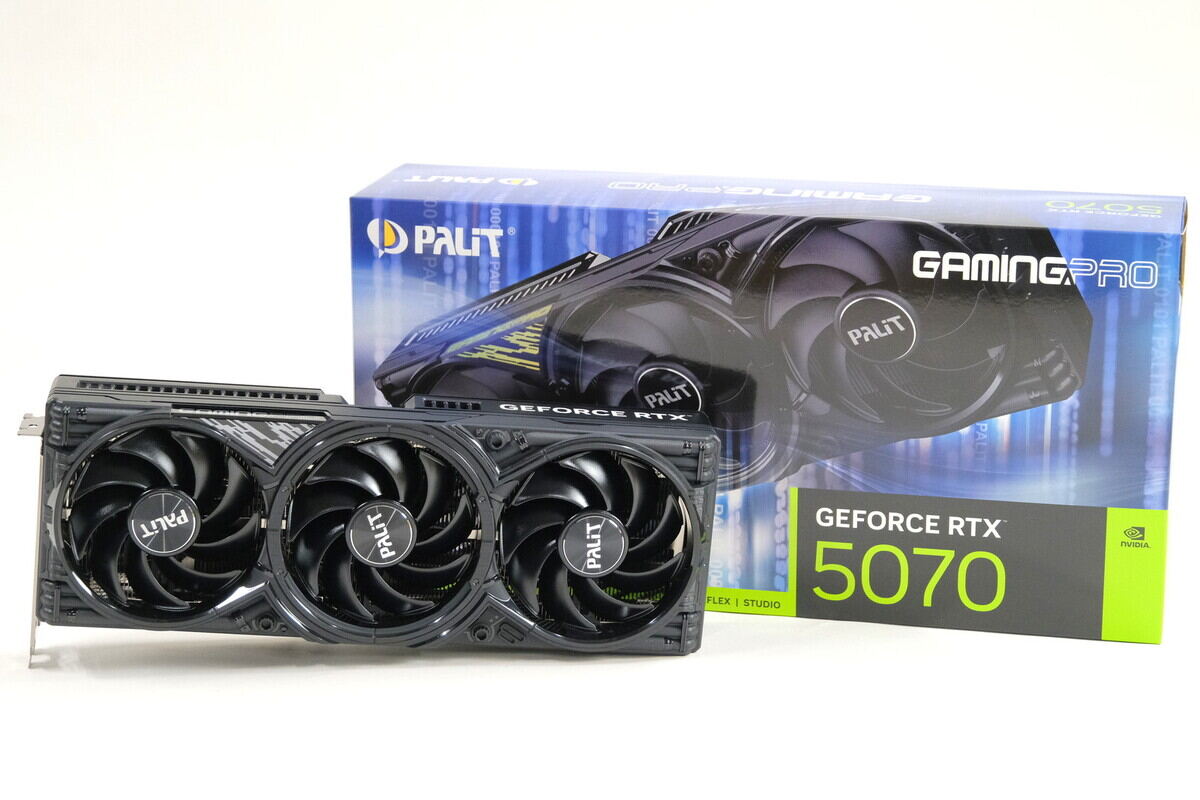 Palit「GeForce RTX 5070 GamingPro OC」を試す。ThunderMasterで自動