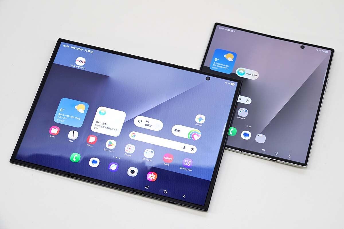 サムスンの3つ折りスマホ「Galaxy Z TriFold」、原宿となんばで展示