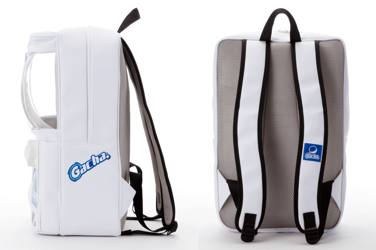 背負えるガチャ型バックパック「しょいガチャ –Showy Gacha」の受注