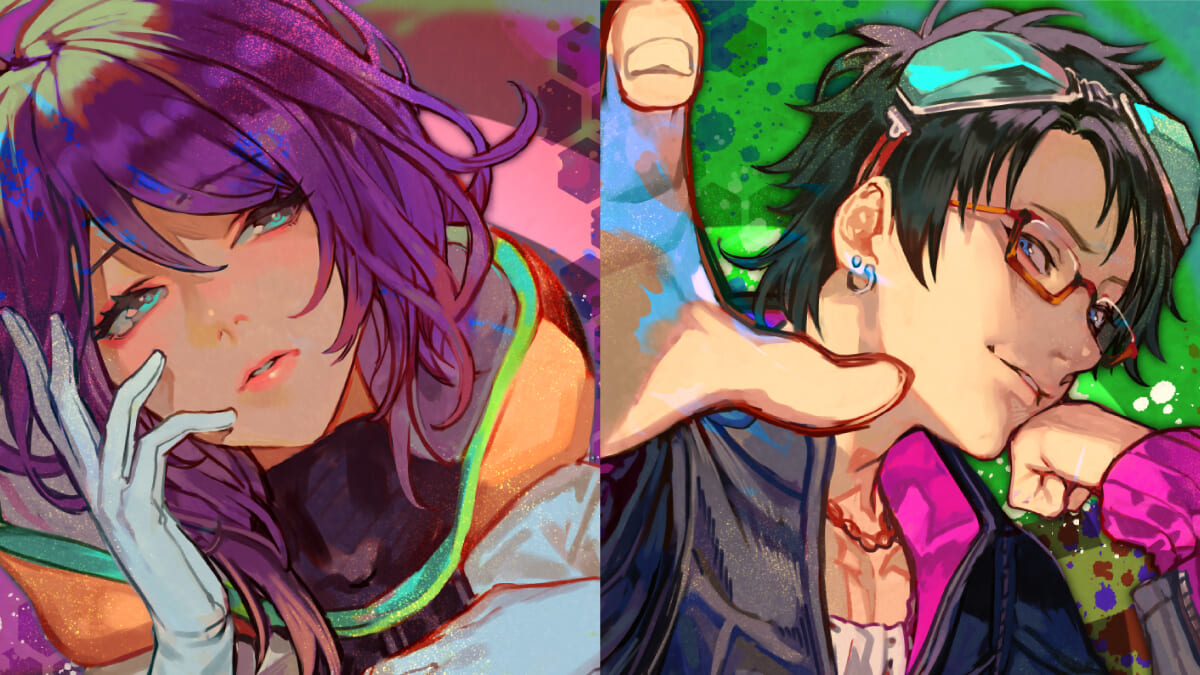 グノーシア』より「ジナ」と「沙明」の美麗なイラストを使用したグッズ