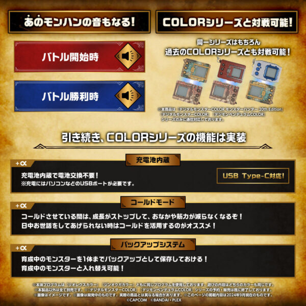 デジタルモンスターCOLOR モンスターハンター 20th Edition」が、1月19