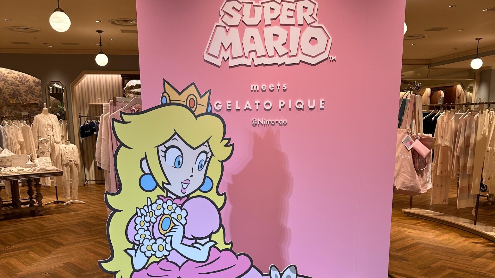 スーパーマリオ】ピーチ姫×ジェラートピケコラボ新発売！表参道ヒルズ