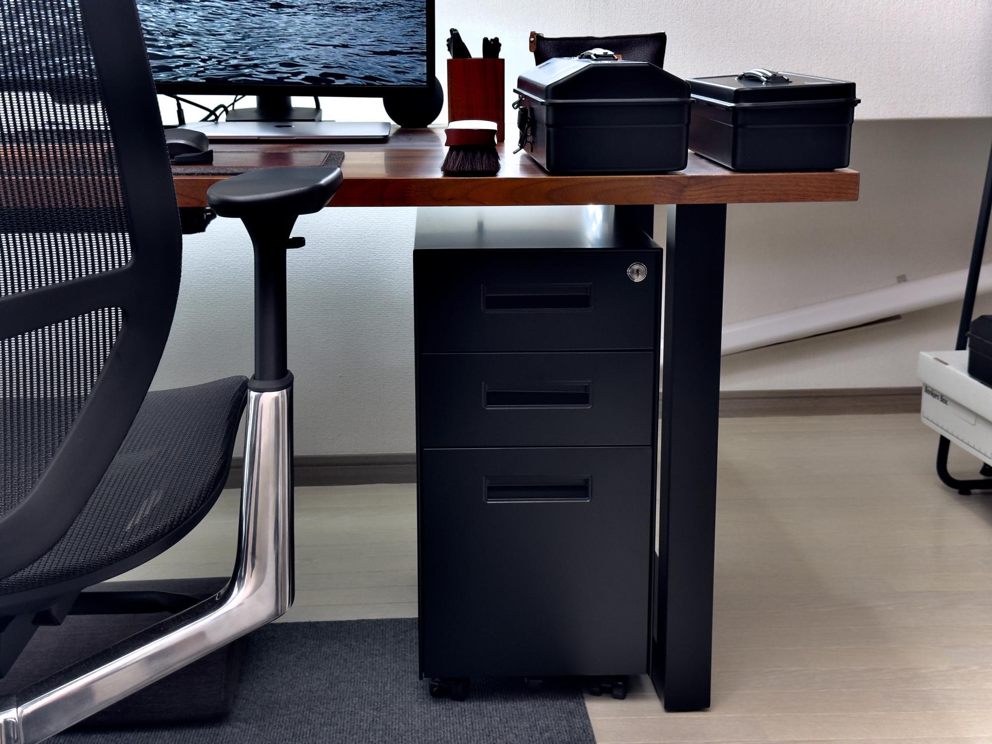 おすすめデスクワゴン KANADEMONO Simple Office スリムキャビネット