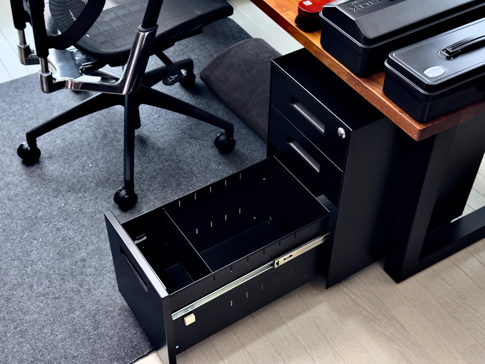 おすすめデスクワゴン KANADEMONO Simple Office スリムキャビネット