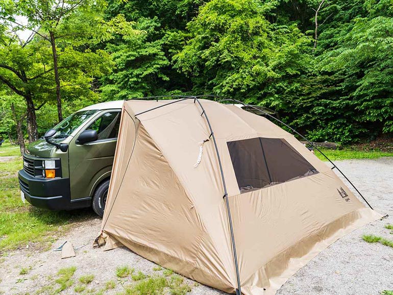 レビュー】車中泊キャンプが快適に！ogawa「カーサイドリビングDX-2
