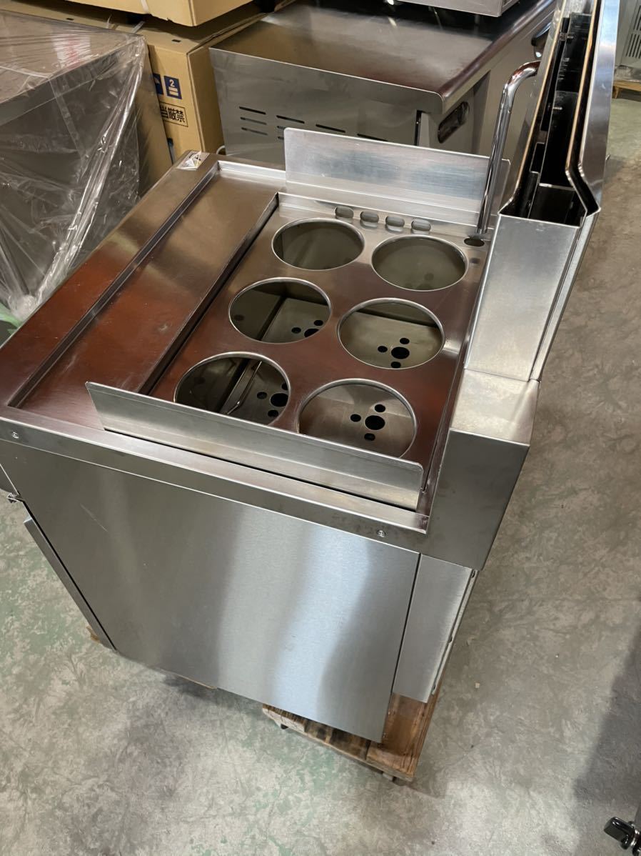 TGUS-60 ゆで麺機 中古 タニコー 美品 2018年 業務用 6テボ 都市ガス用