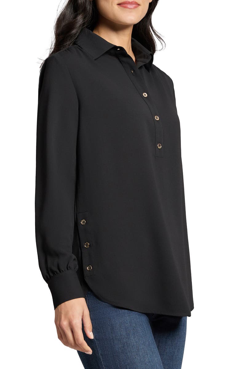 Jones New York Side Button Popover Tunic Top | Nordstrom