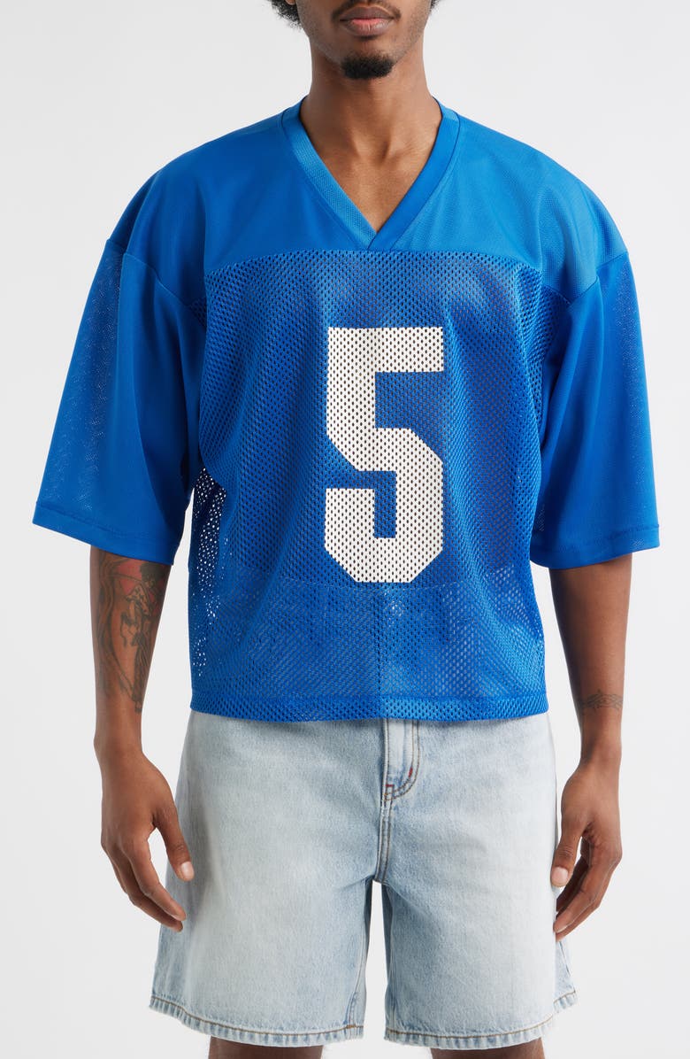 Elwood Oversize Crop Mesh Football Jersey | Nordstrom
