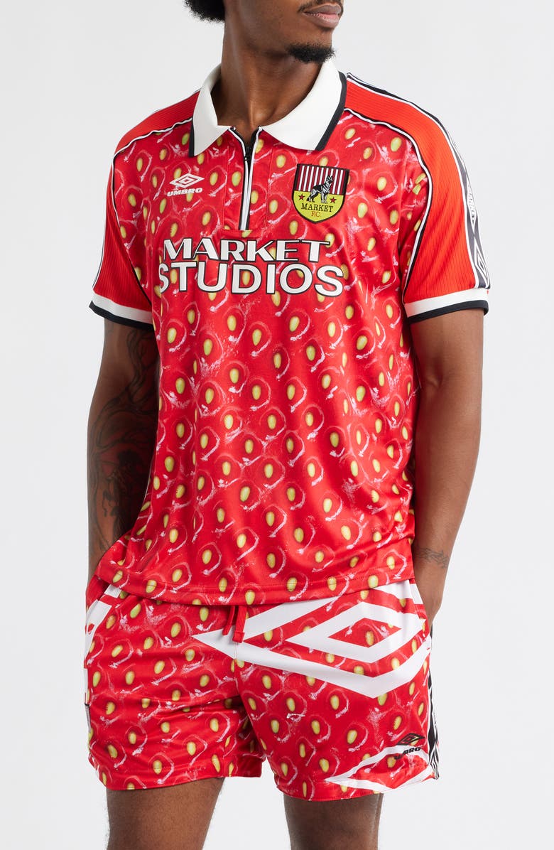 MARKET x Umbro Strawberry Half Zip Soccer Jersey | Nordstrom