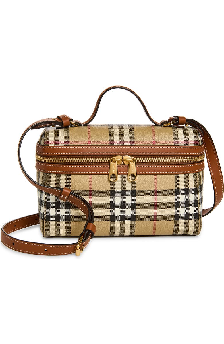 Burberry Check Coated Canvas Vanity Case | Nordstrom