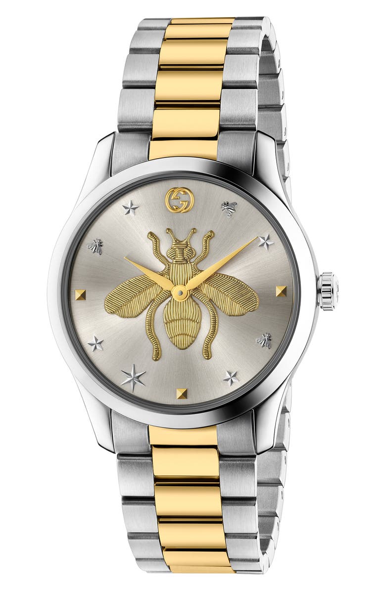 Gucci G-Timeless Bee Bracelet Watch, 38mm | Nordstrom