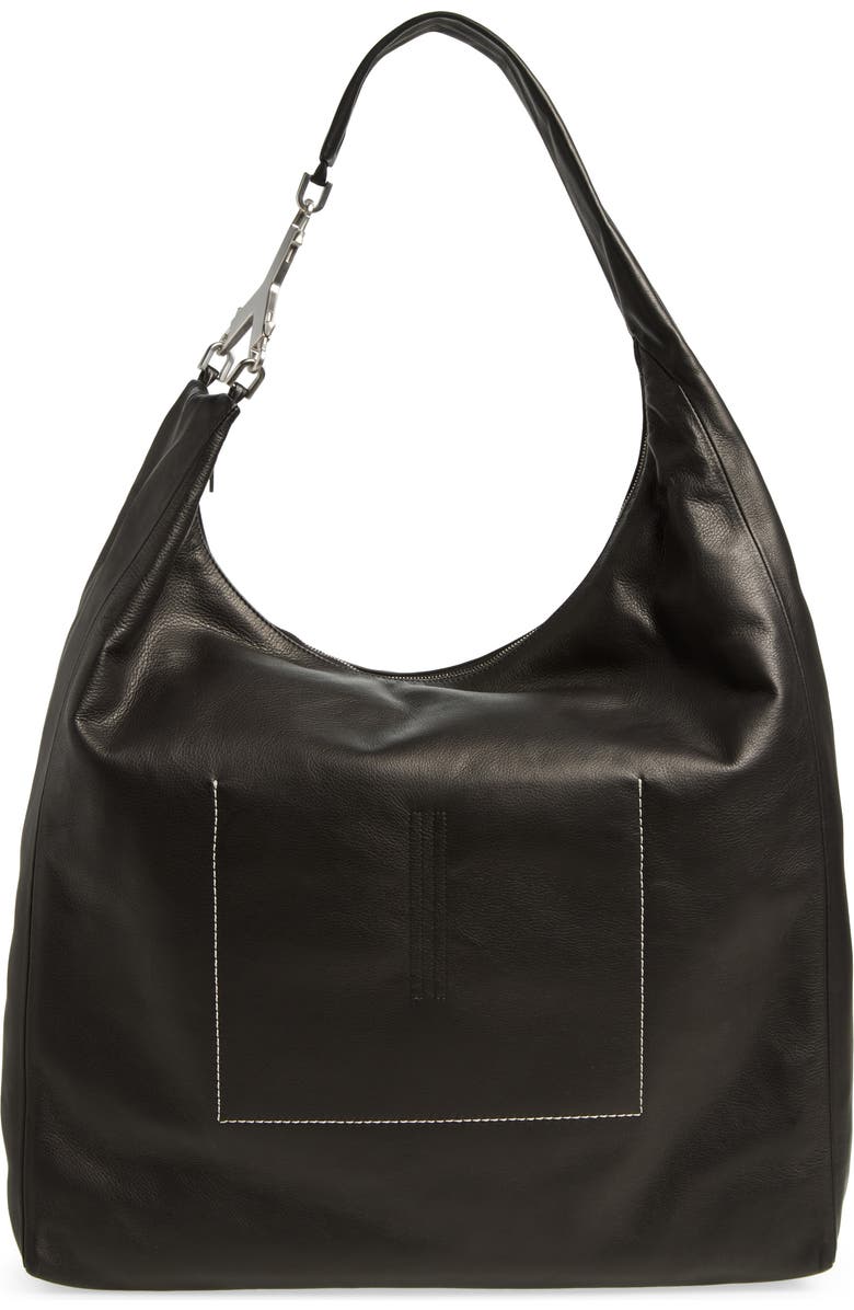 Rick Owens Cerberus Leather Hobo Bag | Nordstrom