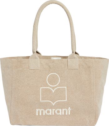 Isabel Marant Yenky Zipped Embroidered Logo Canvas Tote | Nordstrom