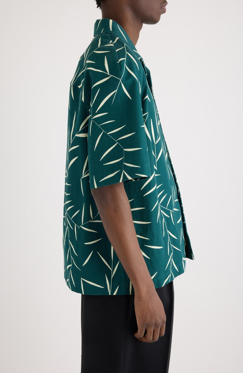 Jacquemus La Chemise Fonccio Foliage Print Camp Shirt | Nordstrom