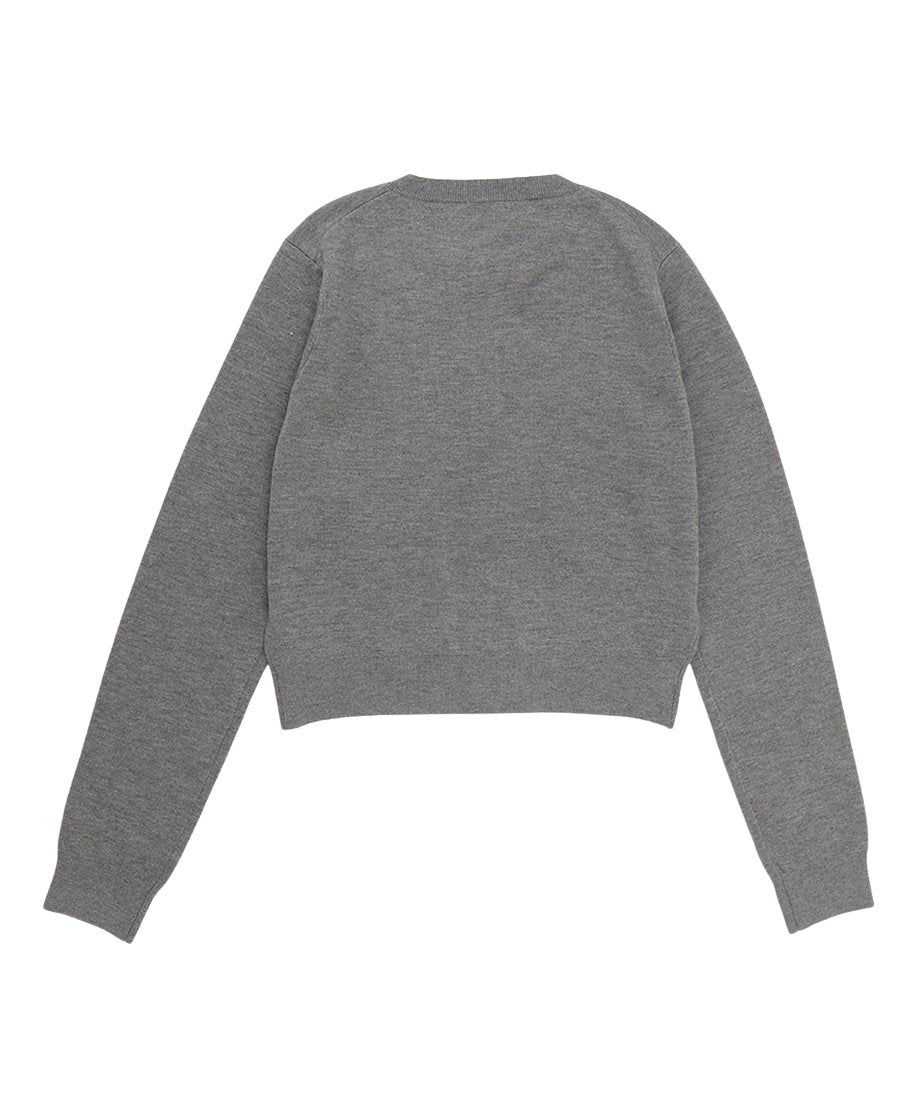 NKNIT logo KNIT cardigan